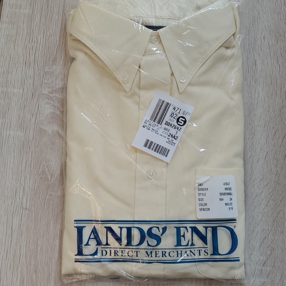 Land's End Men's Dress Shirt NWT